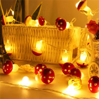 New 1020 LED Mushroom String Lights BatteryUSB Christmas Fairy Lights Garland for Party Wedding Bedroom Decoration Child Gifts