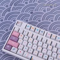 1 Set Cherry Profile PBT Dye Subbed Memphis Theme Keycaps For MX Switch Mechanical Keyboard