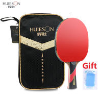 Huieson 456 Stars Table Tennis Rackets Double Pimples-in Rubber Profession Training Powerful Ping Pong Paddle Bat With Bag