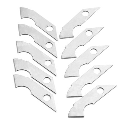 【YF】 DRELD 10Pcs Acrylic Hook Blade Steel Blades Cutter Hand Tools for ABS Plate Board Plastic Sheets Cutting