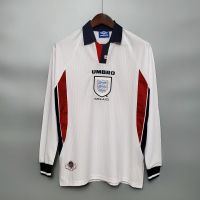 1998 ฟุตบอลอังกฤษบ้านแขนยาวเสื้อฟุตบอลย้อนยุค