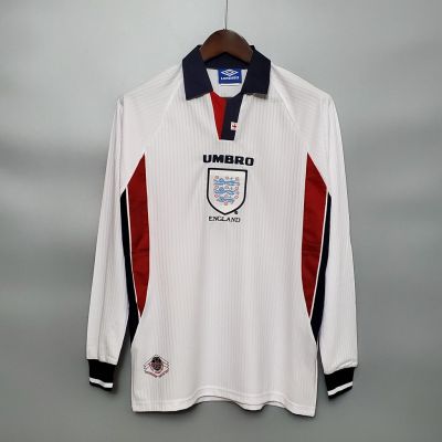 1998 ฟุตบอลอังกฤษบ้านแขนยาวเสื้อฟุตบอลย้อนยุค
