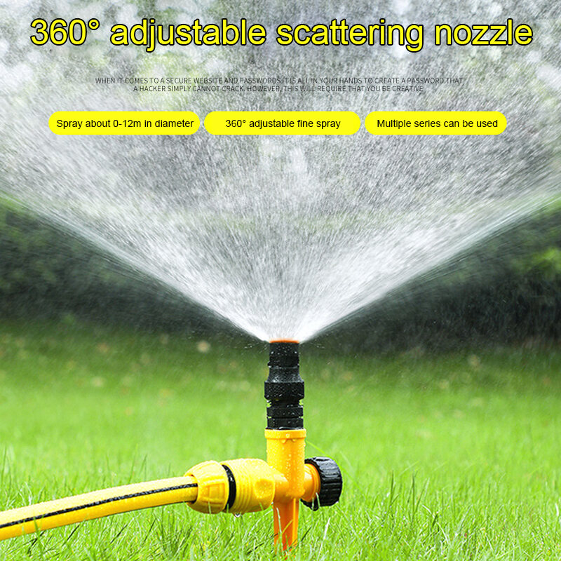360° Adjustable Lawn Sprinkler Head Garden Grass  Impulse Water Sprayer 1/2 