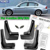 4Pcs ชุด Mud Flaps สำหรับ BMW 3 Series E90 E91 4dr Sedan Saloon Touring Sports Wagon 2008 - 2012 Mudguards Splash Guards ด้านหน้าด้านหลัง