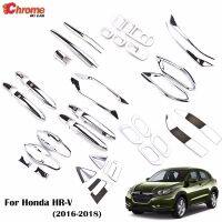 For Honda HR-V HRV Vezel 2016 2017 2018 Chrome Front Rear Fog Light Door Handle Bowl Cover Decor Trim Car Styling Accessories