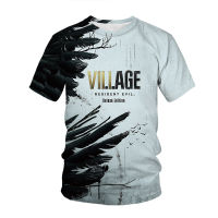 2023เกมขายร้อน Resident Village Crime 3D พิมพ์ผู้ชายเสื้อยืดแฟชั่นฤดูร้อนสบายๆขนาดใหญ่แขนสั้น Cool เสื้อยืด