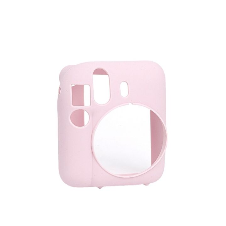 สำหรับ-mini12-fujifilm-instax-เคสครอบปกป้องซิลิโคนสำหรับกล้องสีลูกอมกระเป๋าสำหรับกล้องโพลารอยด์-mini-12อุปกรณ์เสริมกล้องสำเร็จรูป