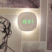 New LED Motion Sensor Night Light Digital Time Display Clock Bedroom Square Baby kids Bedroom lamp moon Romantic Light Sensor