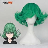 Anime One Punch Man Senritsu no Tatsumaki Cosplay Wig 30cm Short Curly Wavy Heat Resistant Synthetic Hair Wigs Wig Cap