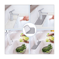 3Pcs Faucet Absorbent Pad with Bottom Sink Splash Plate Microfiber Cloth Pad Waterproof Suitable for Faucets