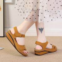 HOT★36-42 Plus ขนาดรองเท้าแตะ2022รองเท้าแตะผู้หญิงรองเท้าแตะ Wedge ส้นด้านล่างหนา Plus ขนาดสบายและแม่แบน