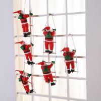 Christmas tree pendant Santa Claus ladder Christmas decorations home store shopping mall scene decoration hangings