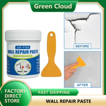 Wall Mending Agent, Safe Mend Wall Repair Drywall Patch Kit with Scraper  Plaster Repair Wall Putty Spackle Wall Repair for Filling Graffiti, Holes  and Crack Surface Drywall Repair Kit (250g) 