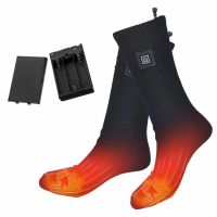 Heating socks, charging, heating, warm socks, warm feet artifact, men and women winter thickening long tube riding ski socks