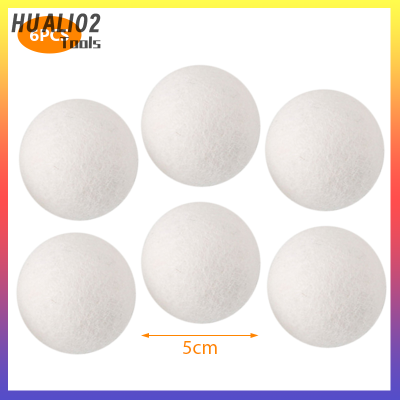 HUALI02น้ำยาปรับลูกบอลเป่าขนได้3 6ชิ้นใช้ซ้ำได้ลูกแห้งซักผ้าขนแกะสำหรับใช้ในบ้าน