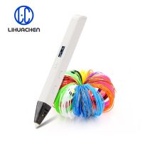 LIHUACHEN RP800A 3D Printing Pen with OLED Display Professional 3D Drawing Pen for Doodling Art Craft Making and Education toys