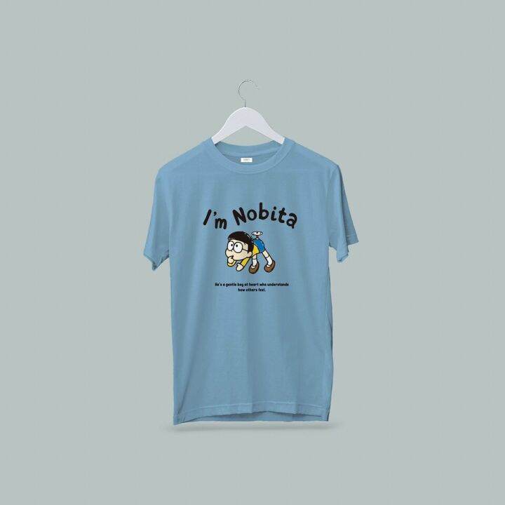 เสื้อยืดผ้าฝ้ายพิมพ์ลายขายดี-nobita-เสื้อยืดunisex-ผ้าcotton-100-สกรีนชัด-สีสด-ติดทน-s-5xl