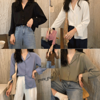 What’s up_IT 5002✨พร้อมส่ง✨ เสื้อเชิ้ตผู้หญิง เสื้อเชิ้ต เนื้อผ้าไหมอิตาลี เนื้อผ้าไม่หนามาก นิ่ม ใส่สบาย