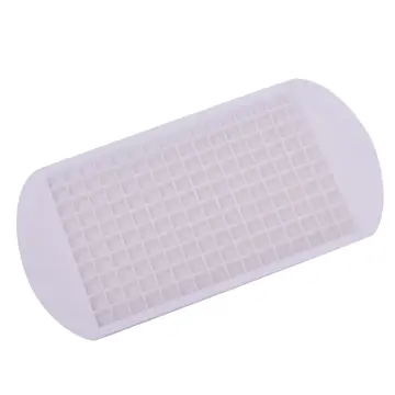 160 Grid Silicone Ice Tray Foldable Ice Mold Ice Breaker Ice Grid Tray Mini  Ice Cubes Small Square Mold Ice Maker Silicone Mold