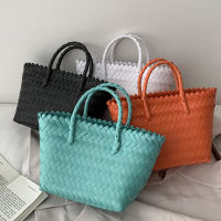 Fashion Handmade Woven Basket Bag Women Bags Light Shopper Tote 2022 Designer Woven Bags Female Clutch Shoulder Bags for Women