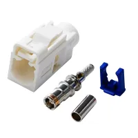 AutoAccessories For RG174 Cable Fakra Radio Crimp Female Jack / Plug Connector with Phantom RF Coaxial(Fakra B)