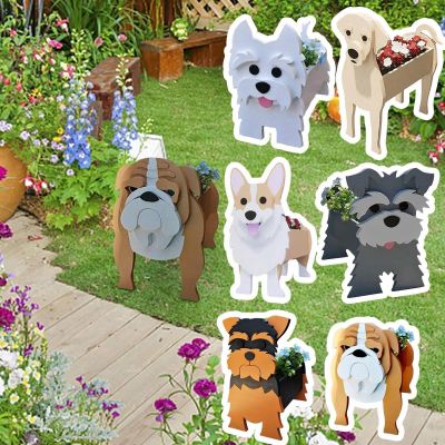 [Like Activities]สุนัขน่ารัก Planterspot GardenPotSupplie Garden Planter Gardening Dog Planter Decor Home Pots G J2n3