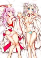 Dakimakura อะนิเมะปลอกหมอน Senren Banka ปลอกหมอนฮาโลวีนตกแต่งคริสต์มาส 2023