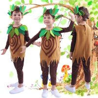 Kindergarten childrens big tree performance costumes stage drama forest elves trees play Tree Cos