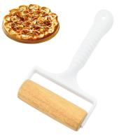 Rolling Pin Wooden Pasta Rolling Pins Creative Scroll Wheel Dough Roller Kitchen Gadget For Bread Pizza Baking Tools Accessories Bread  Cake Cookie Ac