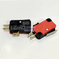 ลิมิตสวิทช์ สวิทช์ ไมโครสวิทช์ Micro Switch Limit Switch 3 ขา 15A 250V #V-151-1C25 MS ดำ-แดง (1 ตัว)