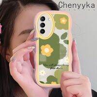 Chenyyyka S22ปลอกสำหรับ Samsung บวก S22พิเศษ5G เคสการ์ตูนแฟชั่นลายดอกไม้สีสันสดใสเคสโทรศัพท์แบบใสขอบซิลิโคนกล่องกันกระแทกป้องกันเลนส์กล้องเคสนิ่มโปร่งใส