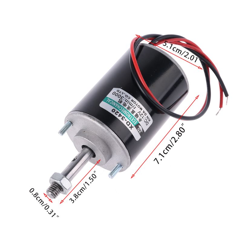 12/24V 30W Permanent Magnet Electric DC Motor CW/CCW For DIY Generator Tool 