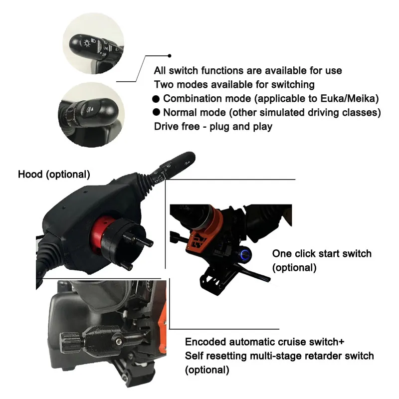 Racing Simulator game steering wheel steering light wiper modification kit  for Logitech g29 g27 G920 G923 T300 RS GT Drive-free