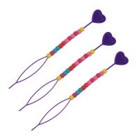 3X Lady Colorful Plastic Beads Decor Hair Braid Ponytail Maker Styling Tool