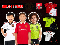 เสื้อฟุตบอลเด็ก แมนเชสเตอร์ ยูไนเต็ด 2-11 ปี เกรดแฟนบอล Manchester United Kid Young 2-11 Years