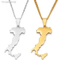 ۞﹍♝ Anniyo Italy Map Pendant Necklaces Silver Color/Gold Color Stainless Steel Italian Maps Jewelry 049621