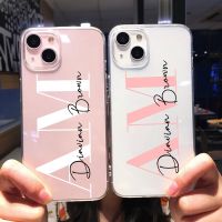 [Chaoke digital branch] Benutzerdefinerte ชื่อสั้นๆสำหรับ Iphone 13 11 12 Mini Pro Max Xs Xr Se 7 8 Plus 6S Klar Weiche Silikon ปกป้องหน้าจอ Geschenk