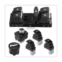 6Pcs Window Mirror Headlight Switch Set 5ND941431B Golf MK5 6 MK5 B6