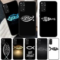 Fish Symbol Jesus Christ Christian Case For Xiaomi Redmi Note 11 10 9 8 Pro Note 11S 10S 9S 8T K50 K40 9A 9C 10A 10C Cover Electrical Safety