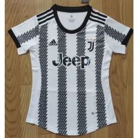 ☏∈✚ 2223 New Women Juventus Home Football Jersey Tops Black White Strip Jersey Short Sleeve Soccer Jersey Shirt Size S-XL Juventus Women Football Jersey Shirts