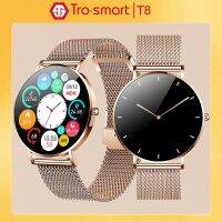 Rose Gold Smart Bracelet Women Men AMOLED Smart Band Fitness Tracker For Android IOS Smartband Smart Wrist Band Trosmart T8