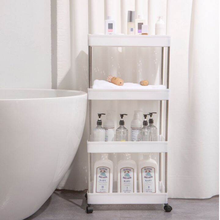 【dg9W5LuD】COD shoe rack with cover 4 layer Bath Rack Bathroom Shelves