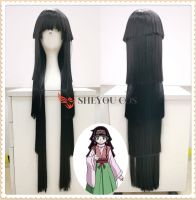 39 100Cm Long Black Styled Alluka Zoldyck Wig Cosplay HUNTER X HUNTER Cosplay Alluka Zoldyck WIG Hair Aruka Zorudikku WIG