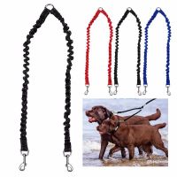 2 Way Couplers Dog Leash Rope Elastic Extended Leash Belt Outdoor Training for Two Double Small Medium Large Dogs Lead Stuff