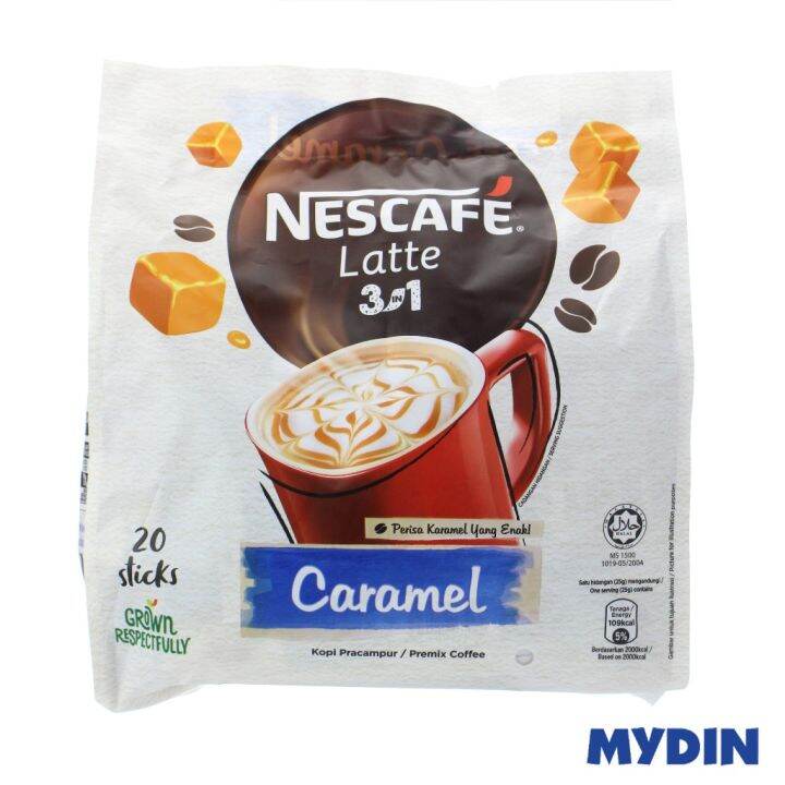♫Nescafe Coffee Latte Caramel (20s x 25g) Lazada