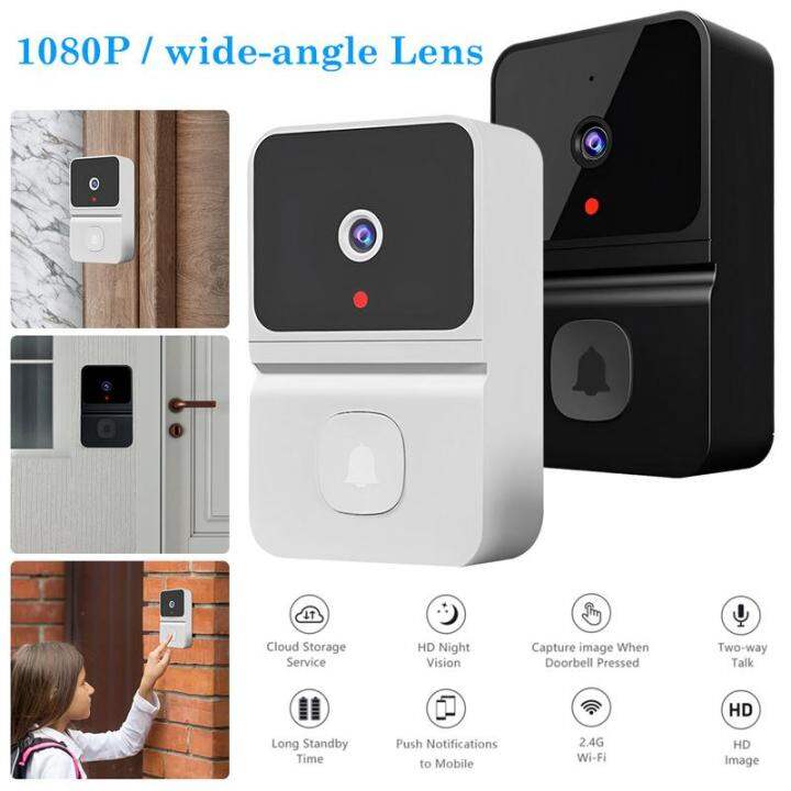 Wireless Video Doorbell Reusable Smart Video Doorbell Camera with Wide