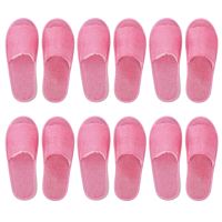 6 Pairs Thicken Nonslip Slippers Men Women Ho Disposable Slides Home Travel Sandals Hospitality Footwear Size 28CM On Sale