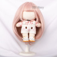 Genuine 15/ 20cm Doll Wigs Light Pink Long Straight Hair Toupees K-Pop Idol GIDLE Lisa Jennei IZONE Miyawaki Sakura Aespa Dolls Accessories