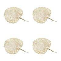 4X Cool Baby Mosquito Repellent Fan Summer Manual Straw Hand Fans Palm Leaf