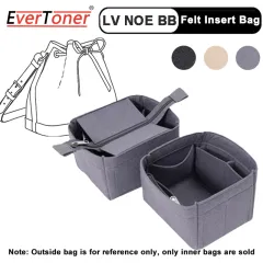 EverToner Fits For LV BELLA Bucket Bag Felt Cloth Insert Bag Organizer  Makeup Handbag Travel Inner Purse Cosmetic Bags Liner